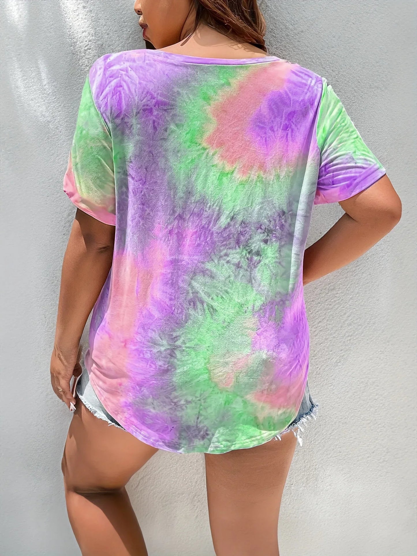 Tie-dye Pocket Loose T-shirt
