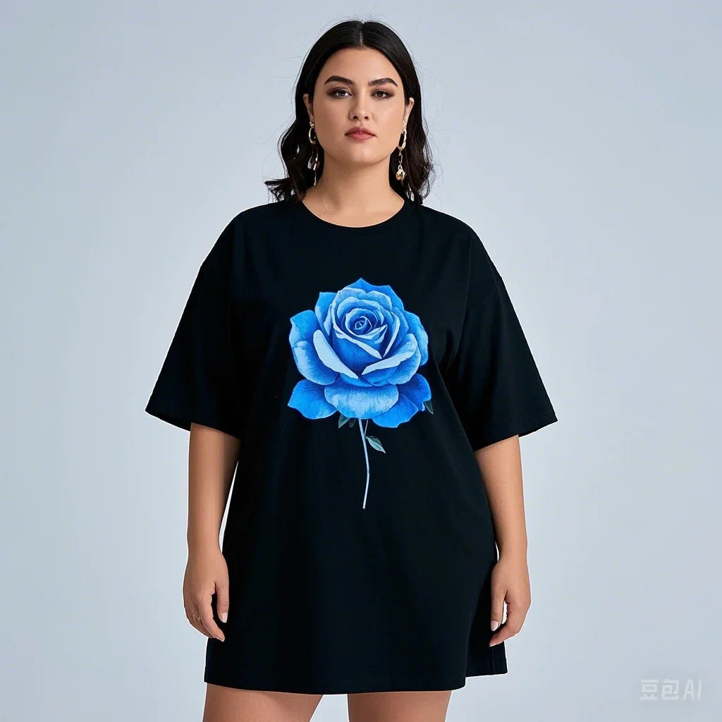 Long Style Cotton Casual T-shirt