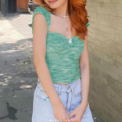 Corset Hollow Out Bodycon Crop Top