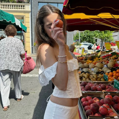 Lace-Up Corset Sexy Crop Cami Top