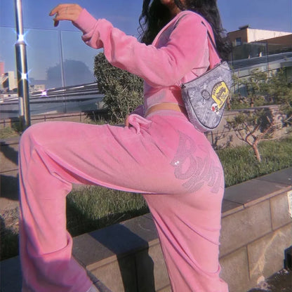 Bratz Rhinestone Velvet Hoodie