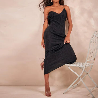 V-neck Spaghetti Strap Floral Dress