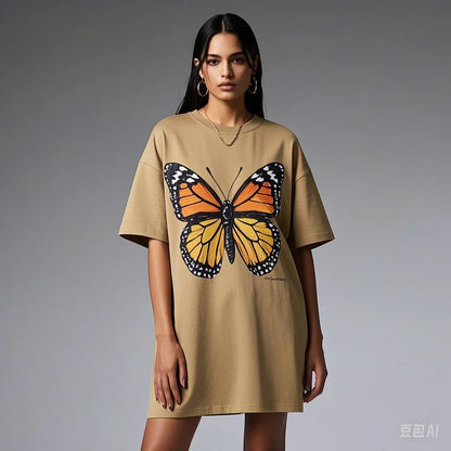 Appliqué Cotton Loose Fit T-shirt