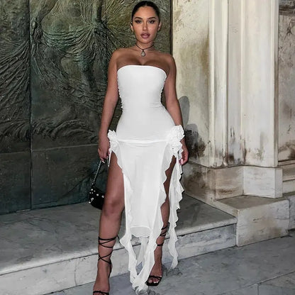 Bodycon Midi Streetwear Floral Dress