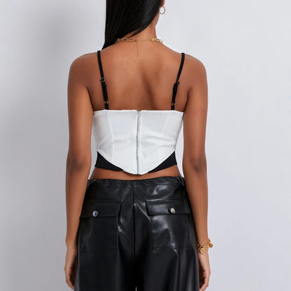 Y2K Fairy Patchwork Backless Cami Top