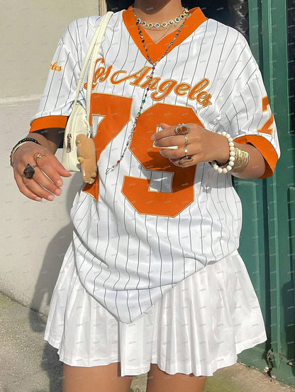 Los Angeles Graphic Stripe T-shirt