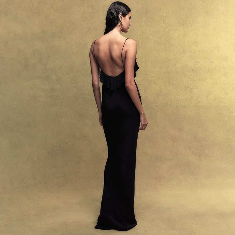 Hollow Lace Camisole Floral Dress