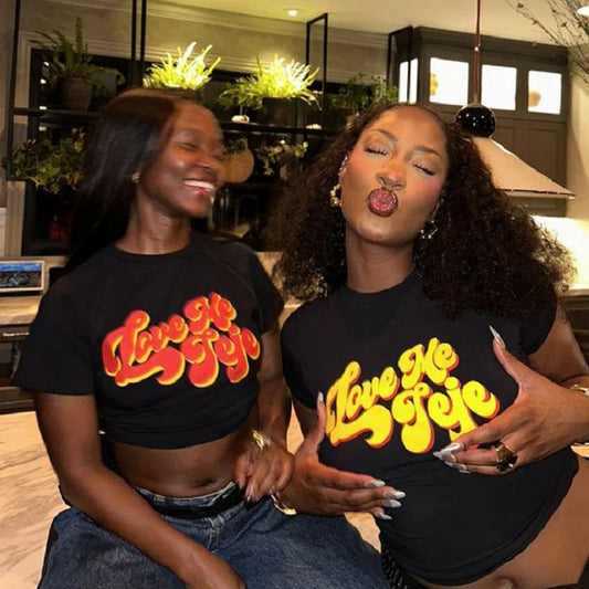 Y2K Sexy Letter Print Vintage Crop Top