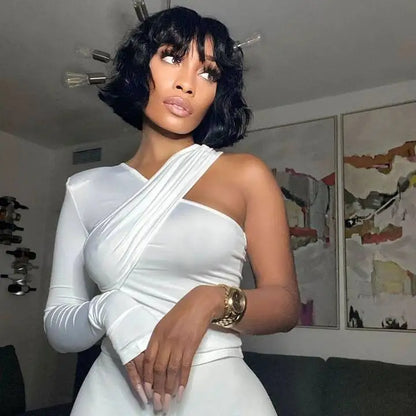 Backless Round-neck Gothic Crop Top