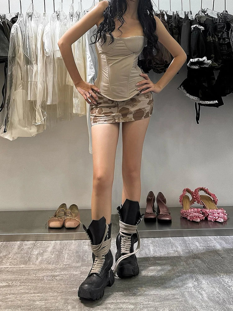 Sleeveless Backless Street Vest Strapless