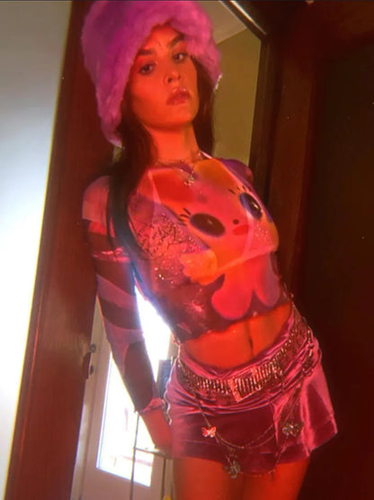 Summer Fashion Fairy Tale Sheer Top