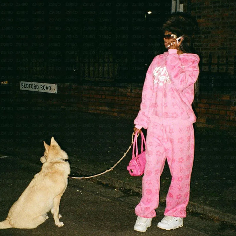 Smiling Face Graphic Hoodie