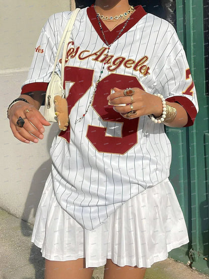 Los Angeles Graphic Stripe T-shirt