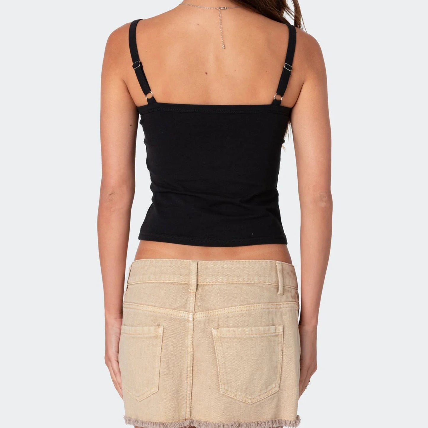 Jersey Number Graphic Print Y2K Crop Cami Top