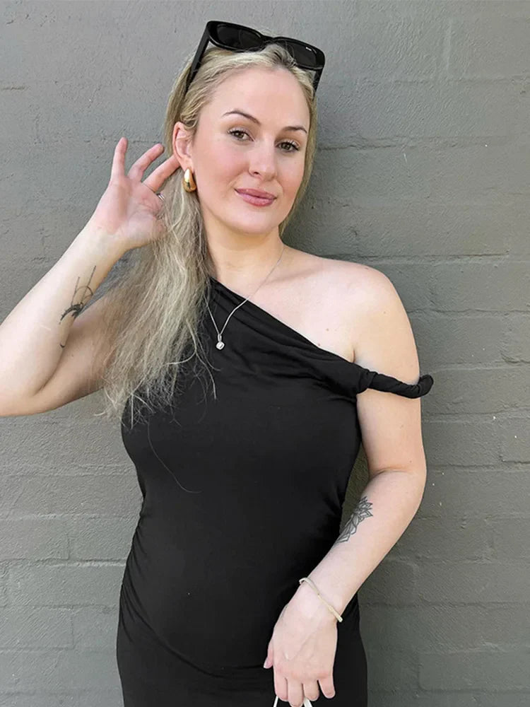 Basic Off-Shoulder Ruched Tank Top