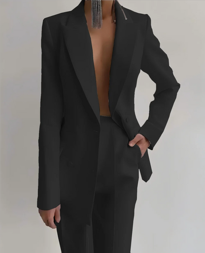 Purple Double Breasted Pant Suit