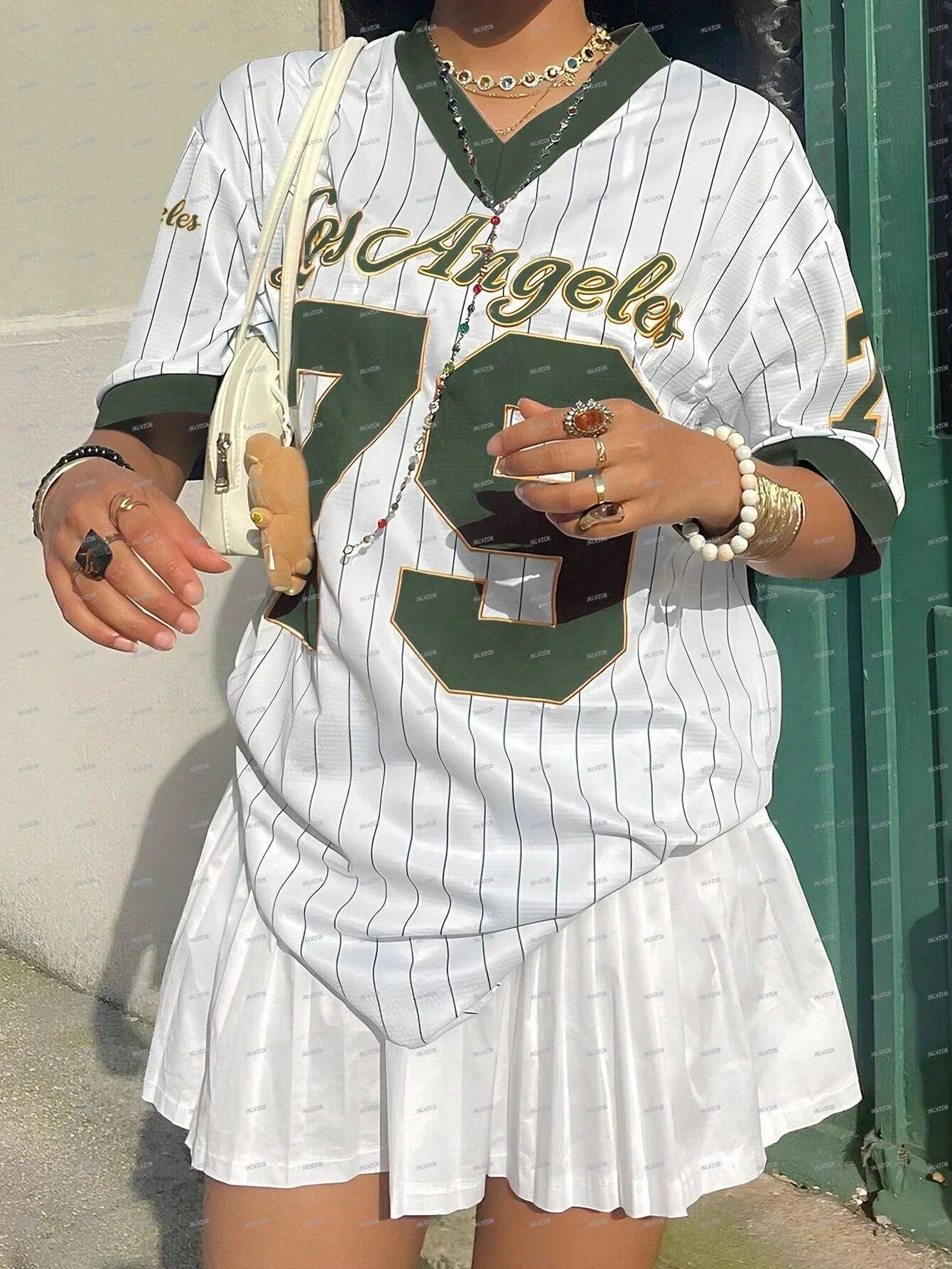 Los Angeles Graphic Stripe T-shirt