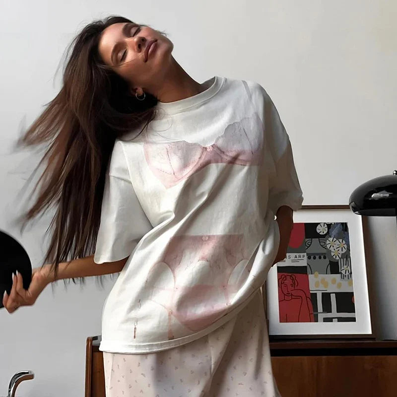 Hipster Underwear Print T-shirt