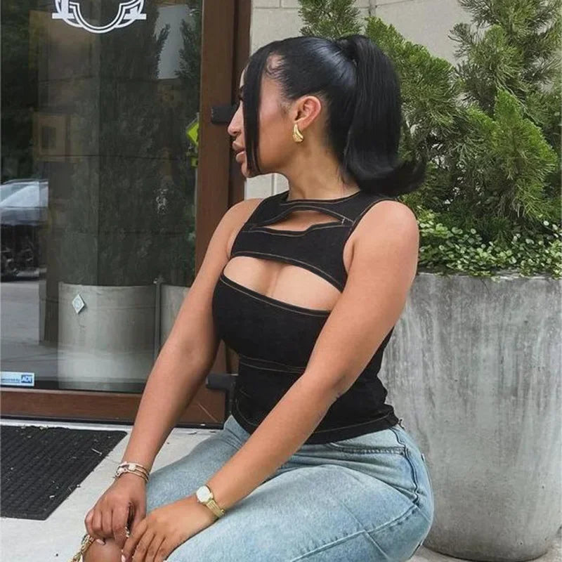 Slim Fit Hollow Cami Top