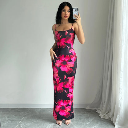 Cami Slim Vintage Floral Dress