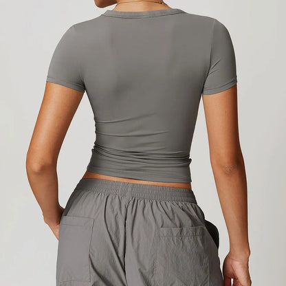 Push Up Quick Dry Gym T-shirt