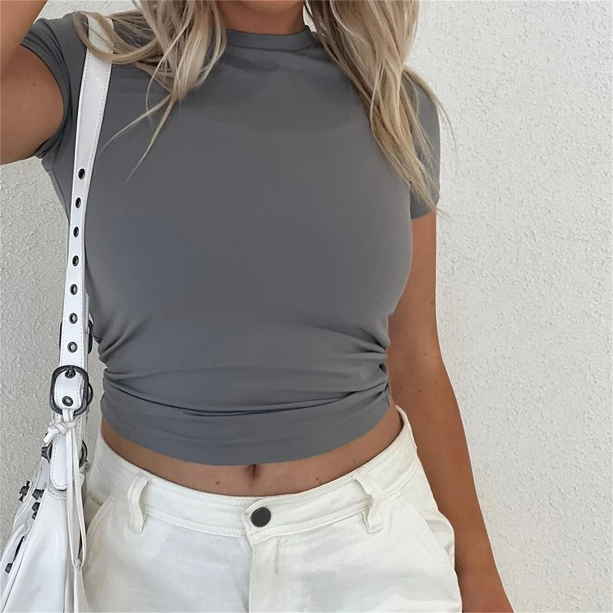 Simple Casual All-Match Crop Top