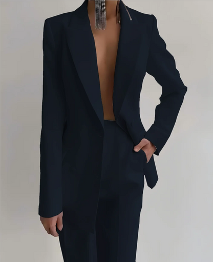 Purple Double Breasted Pant Suit