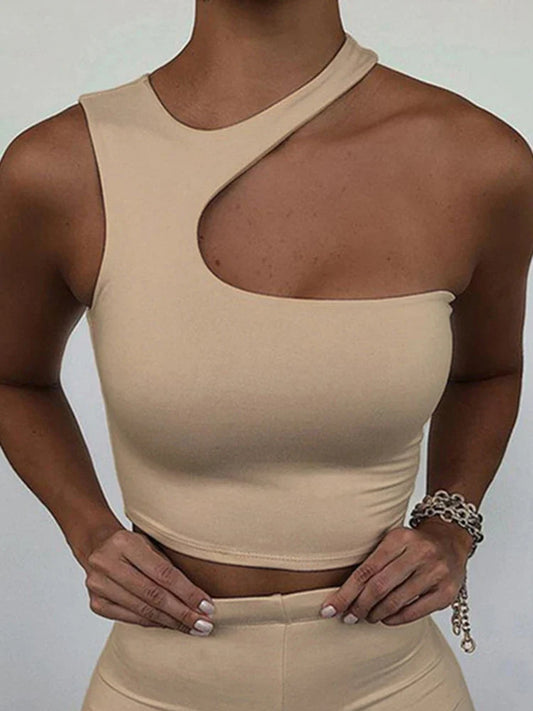 Cut Out Off Shoulder Sport Cami Top