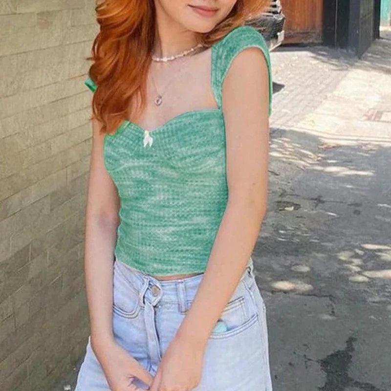 Corset Hollow Out Bodycon Crop Top