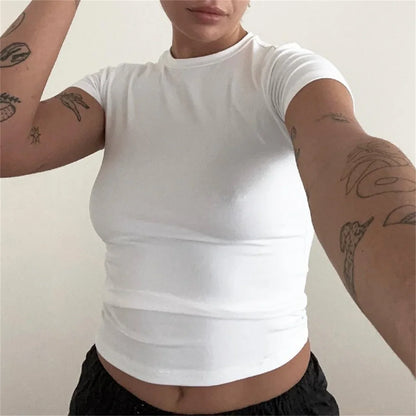 Simple Casual All-Match Crop Top