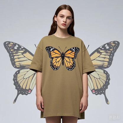 Appliqué Cotton Loose Fit T-shirt