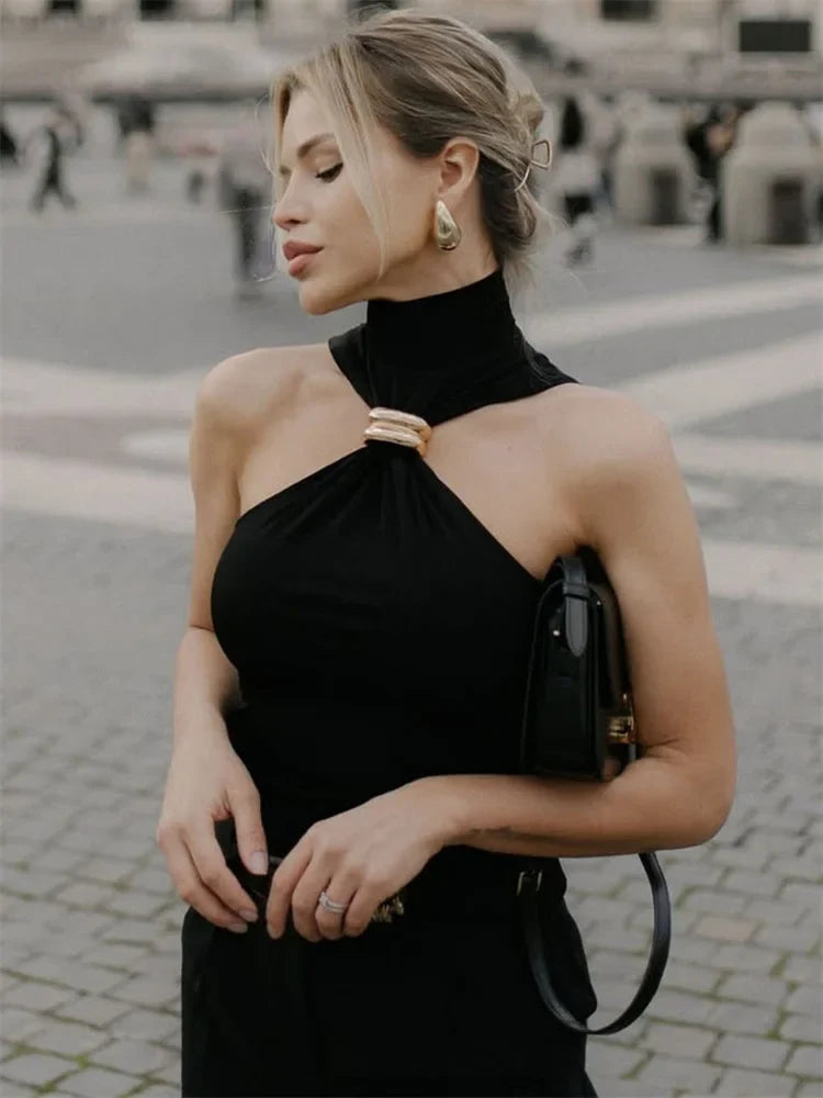 Tossy Sexy Off-Shoulder Patchwork Cami Top