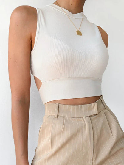 Bandage Criss Cross Cotton Cami Top