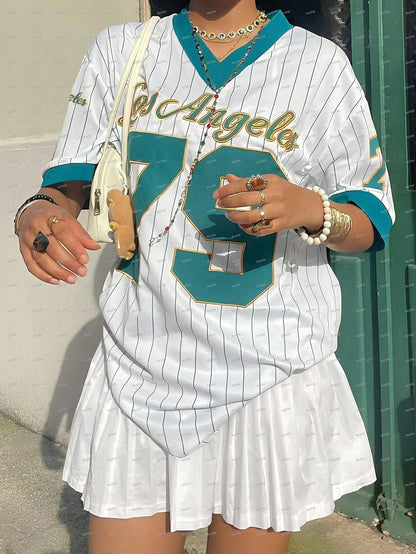 Los Angeles Graphic Stripe T-shirt