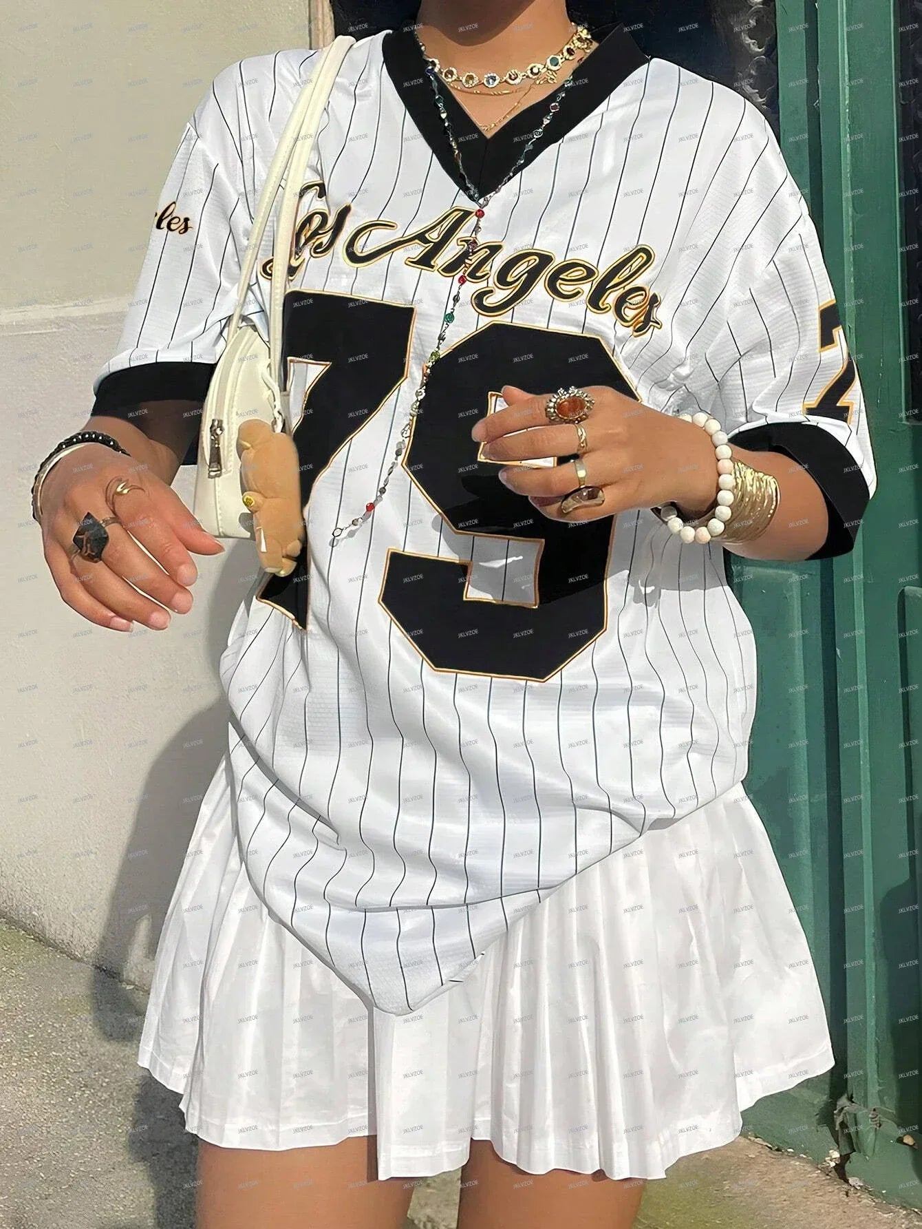 Los Angeles Graphic Stripe T-shirt