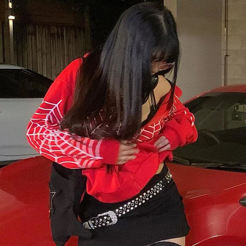 Solid Zip Up Casual Hoodie