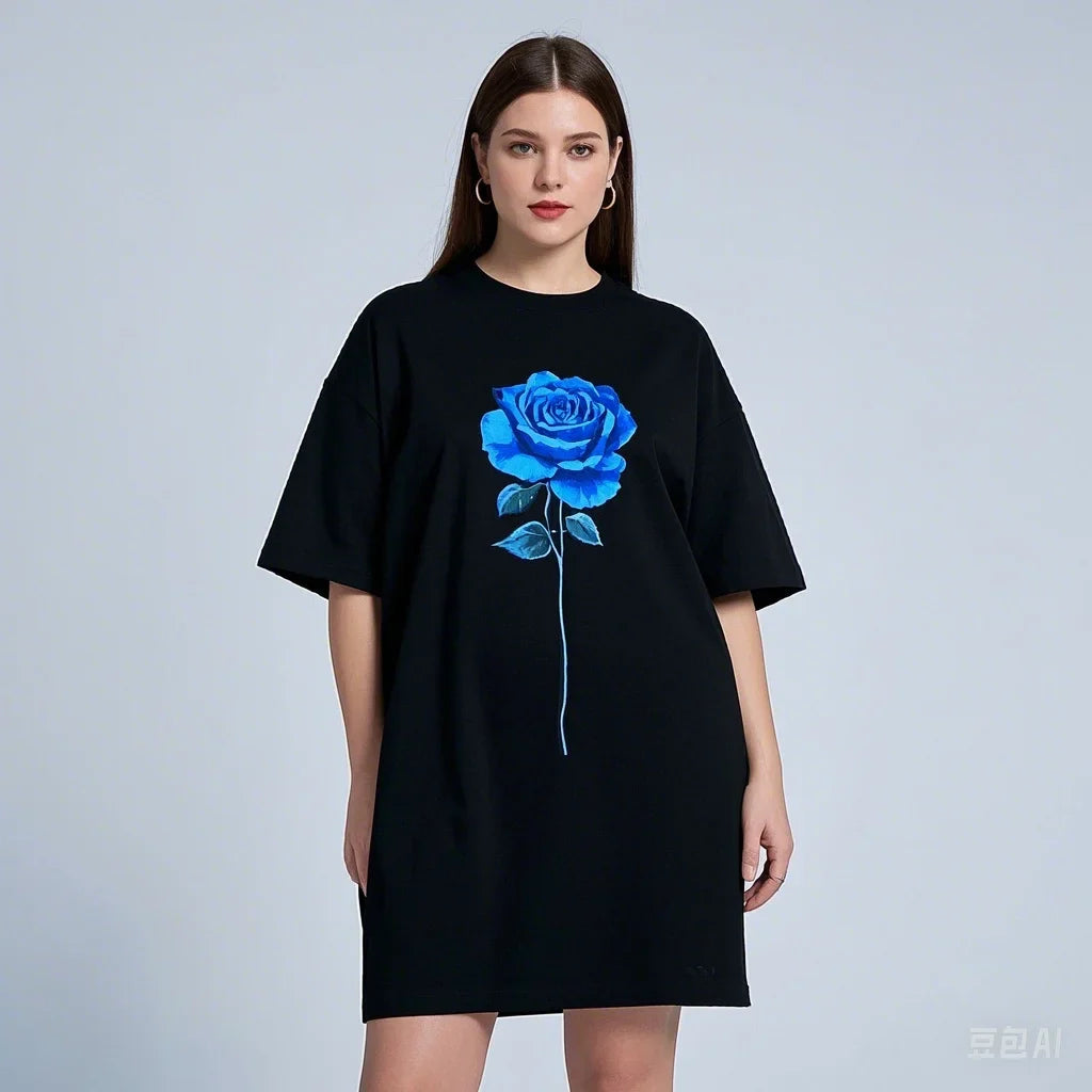 Long Style Cotton Casual T-shirt