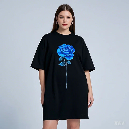 Long Style Cotton Casual T-shirt