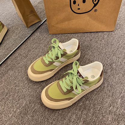 Summer Women's Stylish Jogging Skate Sneakers Tennis Low Top Casual Walking Flats Fashion Comfortable Skate Non Slip Shoes