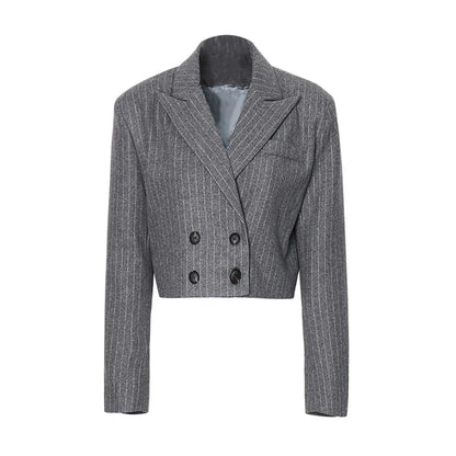 Patchwork Lace Casual Deep V Neck Long Sleeve Solid Slimming Elegant Fashion Blazer