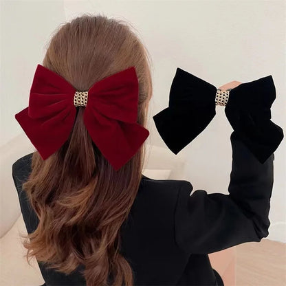 Vintage Black Wine Red Prom Party Christmas Hair Accessory