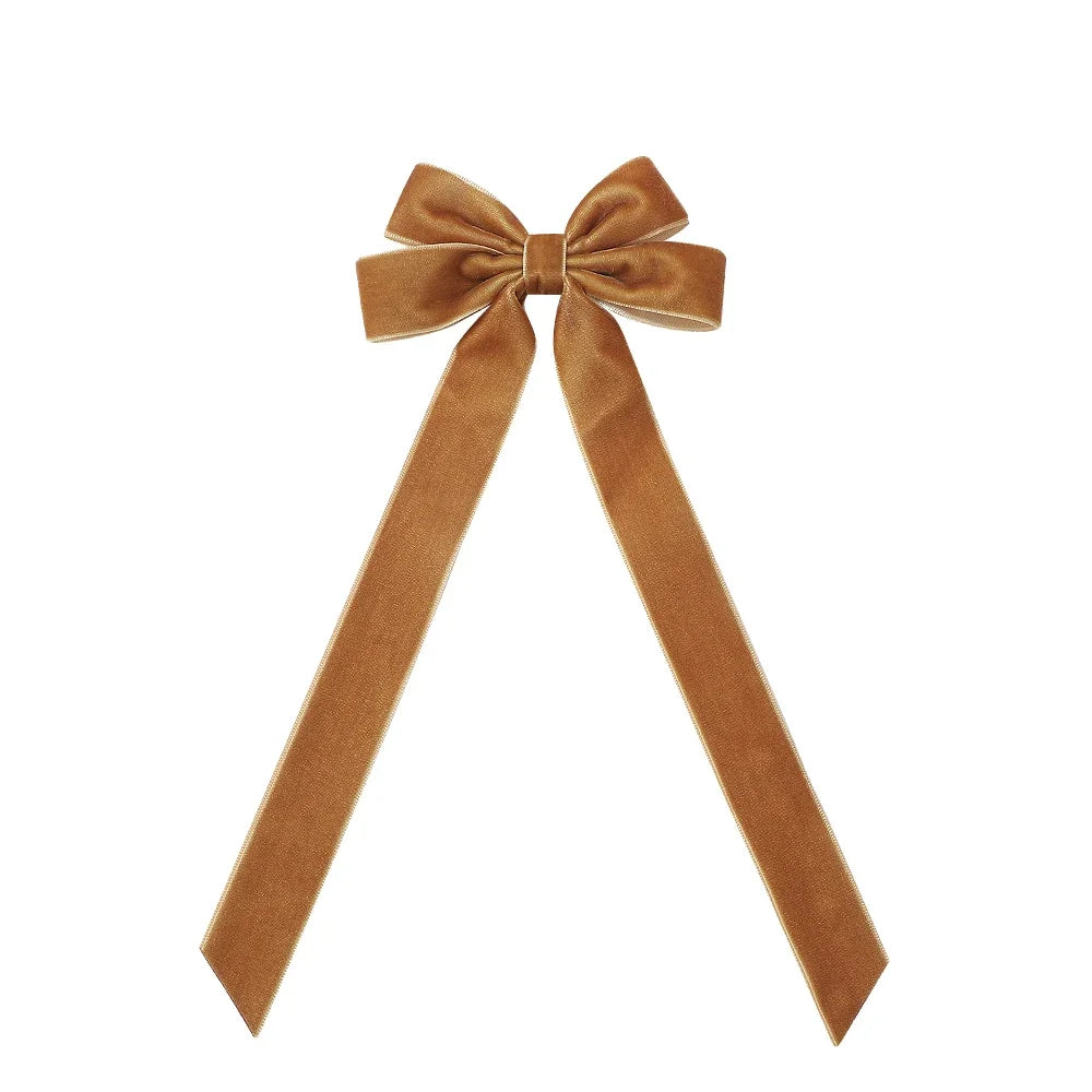 Large Velvet Wedding Long Ribbon Hair Accessory