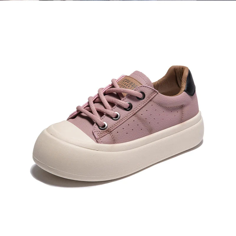 Women Letter Patch Decor Lace Up Outdoor Comfortable Fashionable Luxury Skateboard