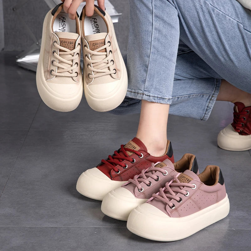 Women Letter Patch Decor Lace Up Outdoor Comfortable Fashionable Luxury Skateboard