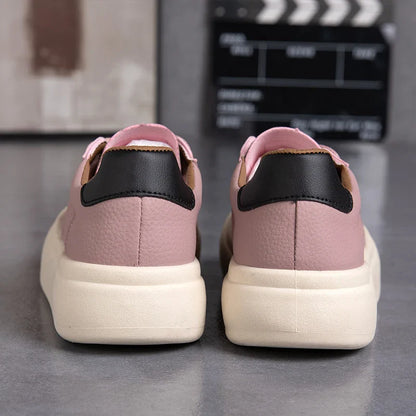 Women Letter Patch Decor Lace Up Outdoor Comfortable Fashionable Luxury Skateboard