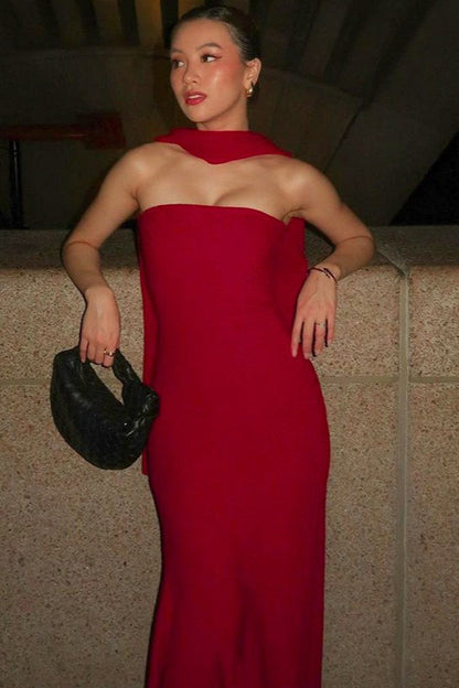 Strapless Mermaid Party Dress