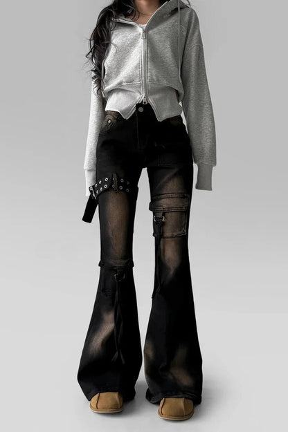 Retro Pocket Bootcut Jeans