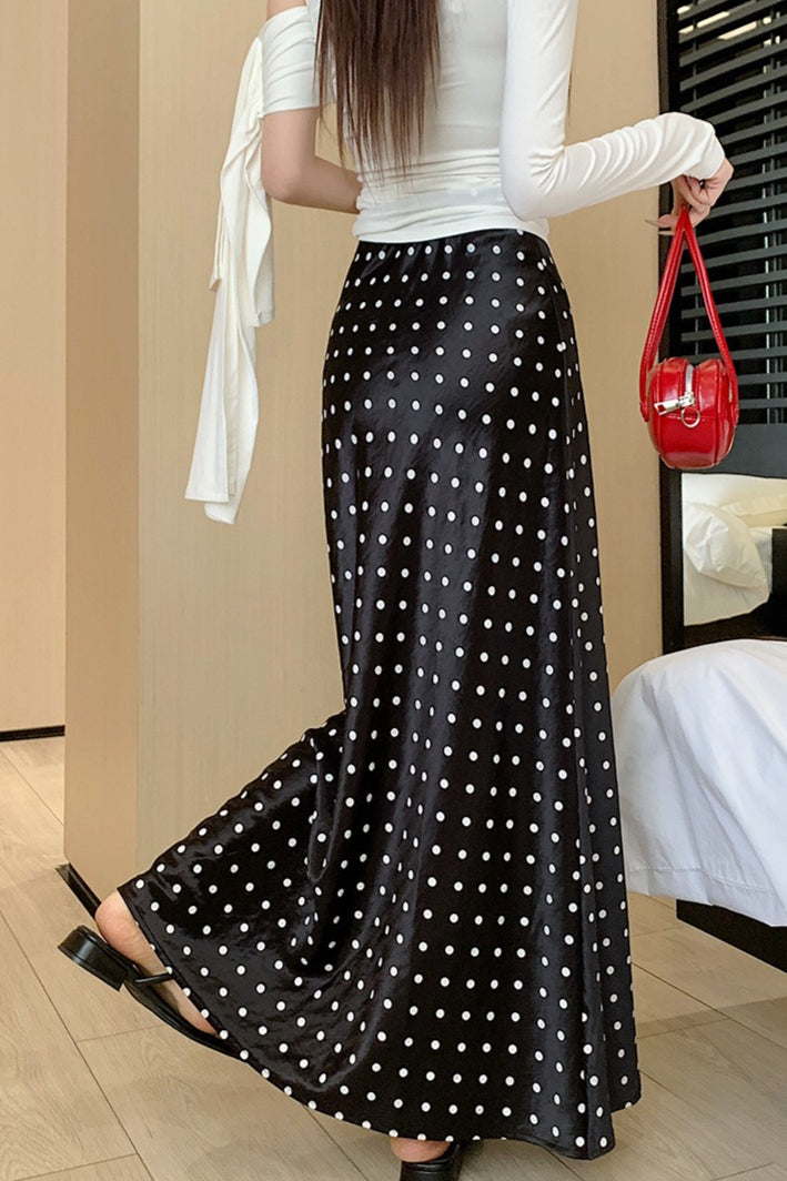 French Style Polka Dot Skirt