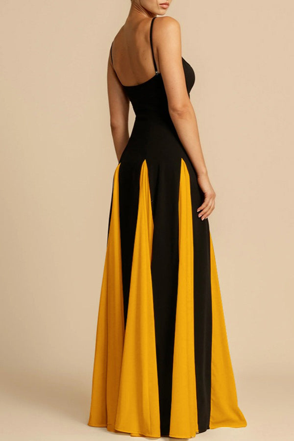 Elegant Panelled Slip Party Dress