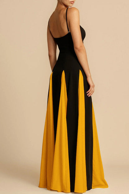 Elegant Panelled Slip Party Dress